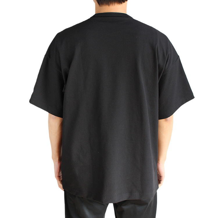 【adidas×BlackRamsTokyo】ルーズフィットワッフルファブリックTシャツ